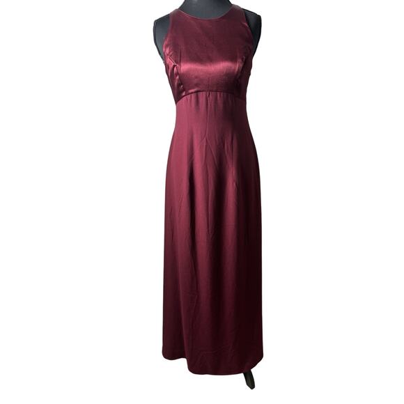 Levkoff Wine Chiffon gown maxi dress Size 2. - Picture 1 of 8